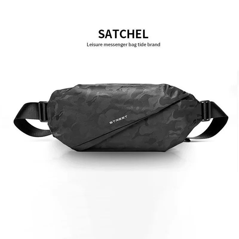 Personalised Trend Men's Crossbody Fashion Multilayer Chest High Quality Oxford Cloth Shoulder Sling Bags