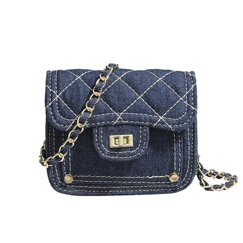 Personality Mini Rhombus Small Square Bag Women's Shoulder Bag Convenient Crossbody Chain Bags Lipstick Cosmetics Bags