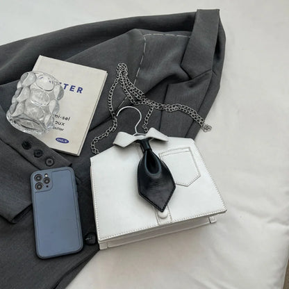 Personality shirt bag 2024 new Korean fashion designer women's crossbody Tote bag pu
