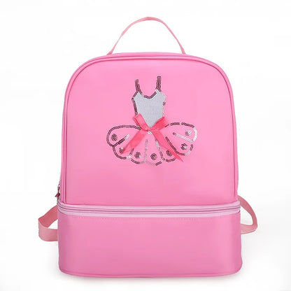 Personalized Ballet Dance Backpack for Little Girl Ballerina Purple Bag Gymnastics Latin Dance Yoga Tap Dance Jazz Storage Bag