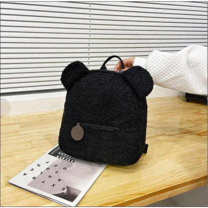 Personalized Embroidered Backpack Plush Bear Shoulder Bag Teddy Bear Kids Backpack Cute Animal Soft Plush Mini Backpack school