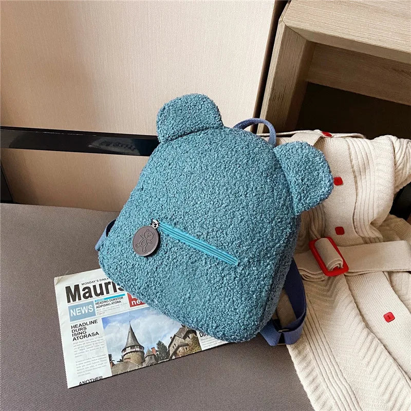 Personalized Embroidered Backpack Plush Bear Shoulder Bag Teddy Bear Kids Backpack Cute Animal Soft Plush Mini Backpack school