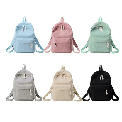 Personalized Embroidered Corduroy Large Capacity Backpack Back To School Bag Custom School Unicorn Backpack Embroidered Backpack