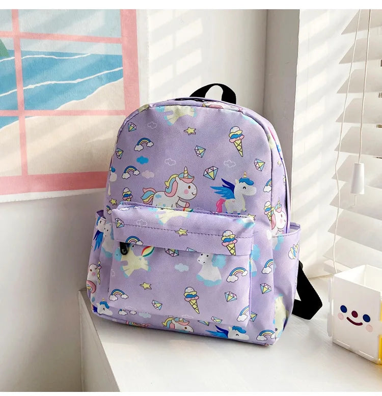 Personalized Embroidered  Kids Toddler Children Backpack Rucksack Preschool Lightweight Cute Cartoon Travel Daypack For Boy Girl