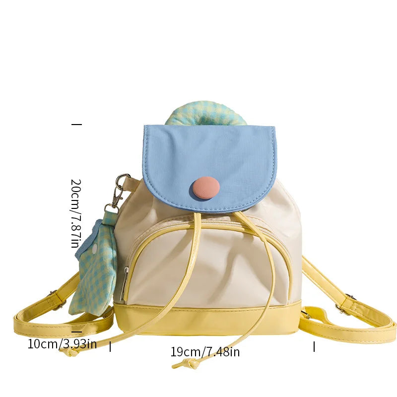 Personalized Embroidery Backpack New Spring Cute Little School Bag Mini Bag Custom Name Small Backpack Colorful Woman Bag