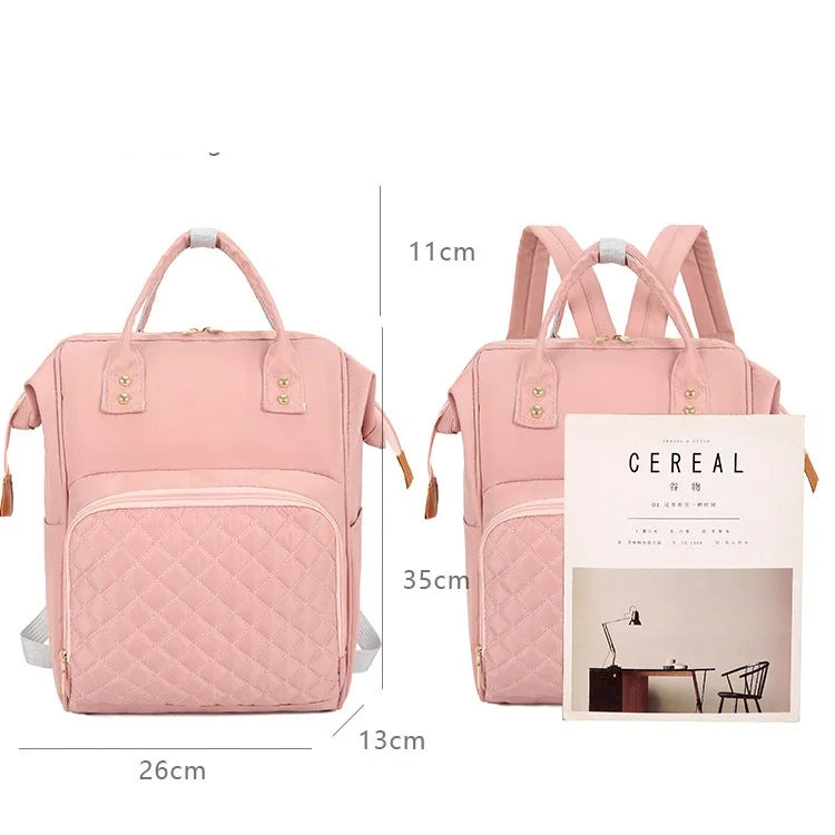 Personalized Embroidery Cartoon Cute Diaper Bag Backpack For Mom Baby Bags Waterproof Large Capacity Multi-Function Backpack