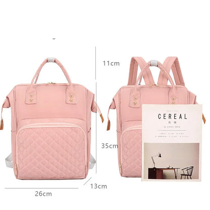 Personalized Embroidery Cartoon Cute Diaper Bag Backpack For Mom Baby Bags Waterproof Large Capacity Multi-Function Backpack