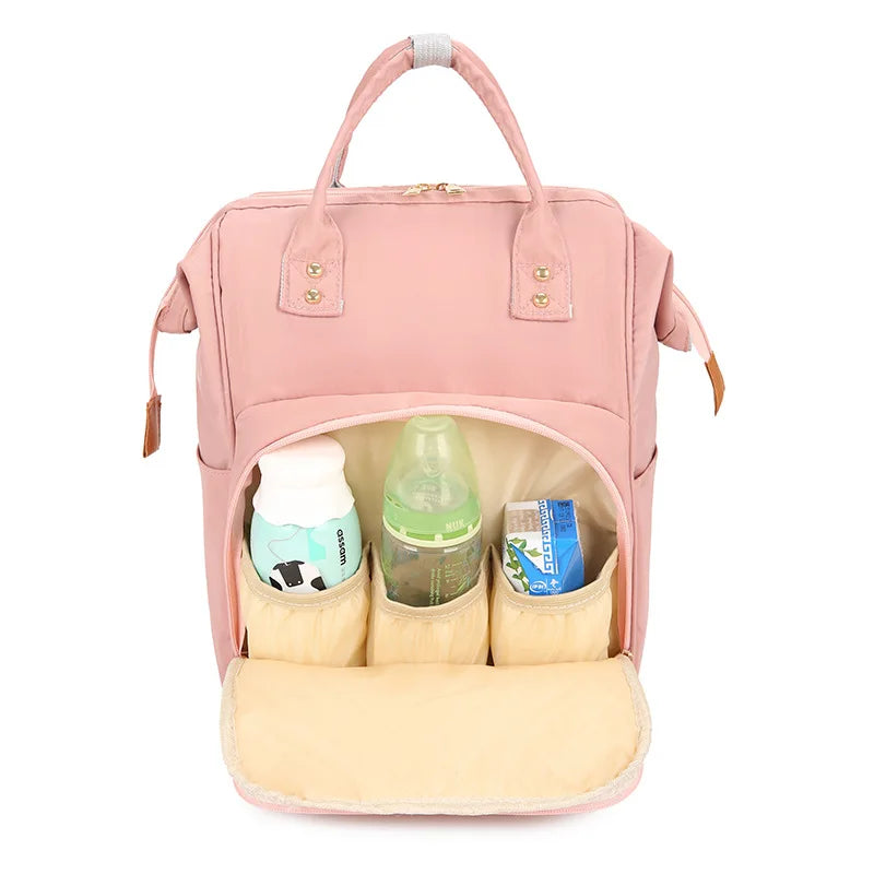 Personalized Embroidery Cartoon Cute Diaper Bag Backpack For Mom Baby Bags Waterproof Large Capacity Multi-Function Backpack