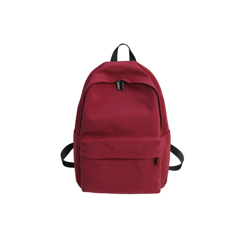 Personalized Embroidery Solid Color Backpack Multifunction Storage Bag Custom Your Name Fashion Backpack for Student Men