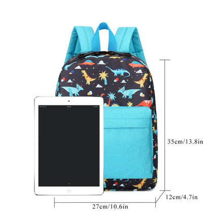 Personalized Kids Backpacks Custom Name Cute Lightweight Water Resistant Preschool Backpack for Boys and Girls Chest Strap