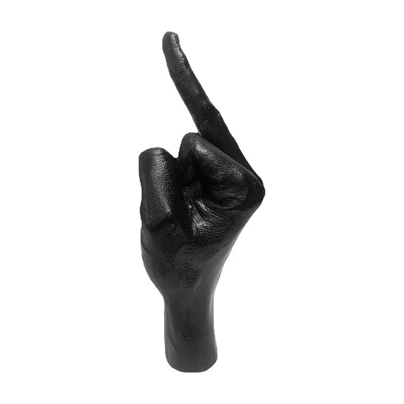 Personalized Middle Finger Statue Ornament Home Desk Decoration Accessories Desktop Gesture Figurine Sculpture Living Room Decor