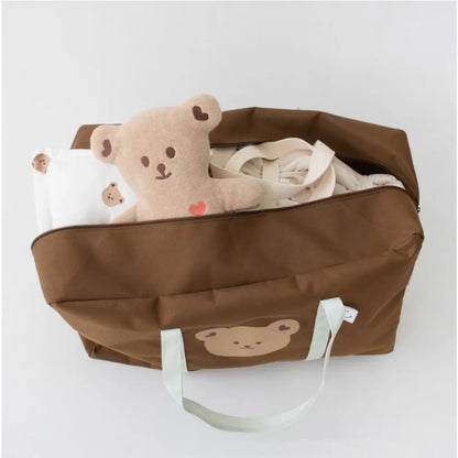 Personalized Name High Density Waterproof Comfy Handle Storage Luggage Bag Cartoon Pattern School Travel Storage Bag