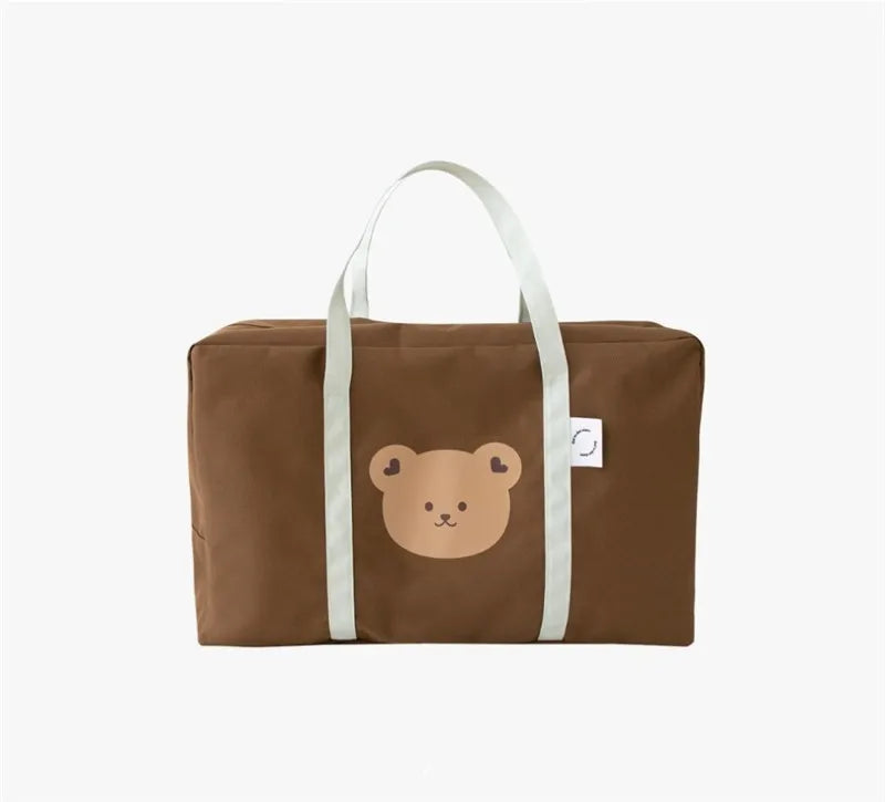 Personalized Name High Density Waterproof Comfy Handle Storage Luggage Bag Cartoon Pattern School Travel Storage Bag