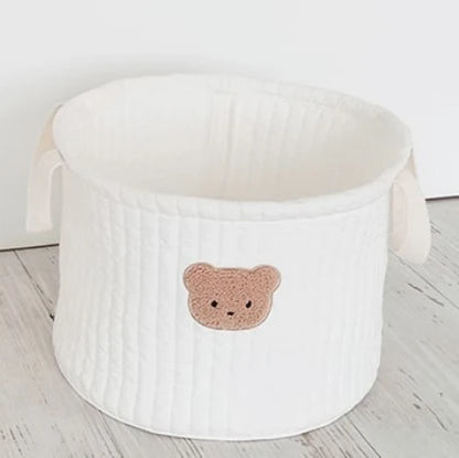 Personalized Name Storage Basket Soft Texture Wide Application Cotton Assorted Cartoon Organizer Box Household Supplies