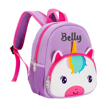 Personalized Name Unicorn Toddler Backpack Mini Backpack for Kids Lightweight Preschool Backpack for Kindergarten Girls Bookbag