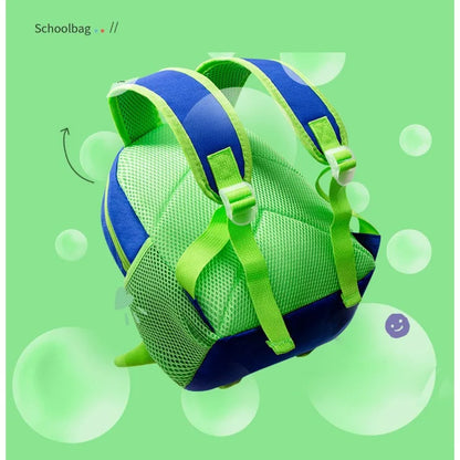 Personalized Name Waterproof Blue Green 3D Dinosaur Schoolbag Kids Backpack Backpack Zipper Closure Custom Dinosaur Backpack