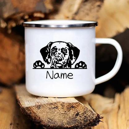 Personalized Pets Enamel Mug Custom Dog Name Coffee Cup Cupshe Friends Stainless Steel Mug Beer Cups for Coffee and Tea Mugs Bar