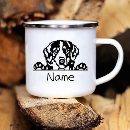 Personalized Pets Enamel Mug Custom Dog Name Coffee Cup Cupshe Friends Stainless Steel Mug Beer Cups for Coffee and Tea Mugs Bar