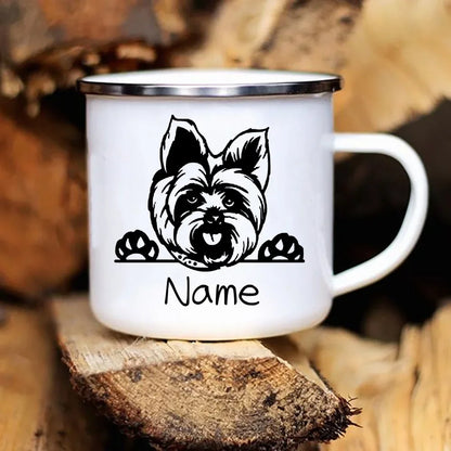 Personalized Pets Enamel Mug Custom Dog Name Coffee Cup Cupshe Friends Stainless Steel Mug Beer Cups for Coffee and Tea Mugs Bar