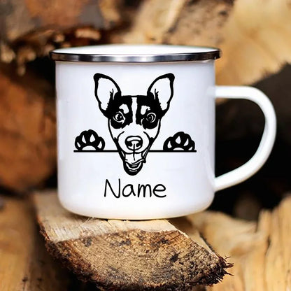Personalized Pets Enamel Mug Custom Dog Name Coffee Cup Cupshe Friends Stainless Steel Mug Beer Cups for Coffee and Tea Mugs Bar