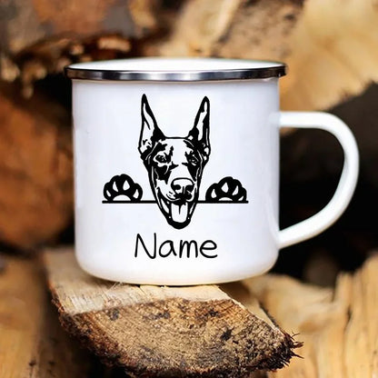 Personalized Pets Enamel Mug Custom Dog Name Coffee Cup Cupshe Friends Stainless Steel Mug Beer Cups for Coffee and Tea Mugs Bar