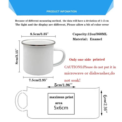 Personalized Pets Enamel Mug Custom Dog Name Coffee Cup Cupshe Friends Stainless Steel Mug Beer Cups for Coffee and Tea Mugs Bar