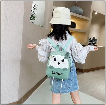Personalized Preschool Backpack Custom Your Text Kids Backpack for Boys & Girls Unique Design Print Backpack for School& Travel