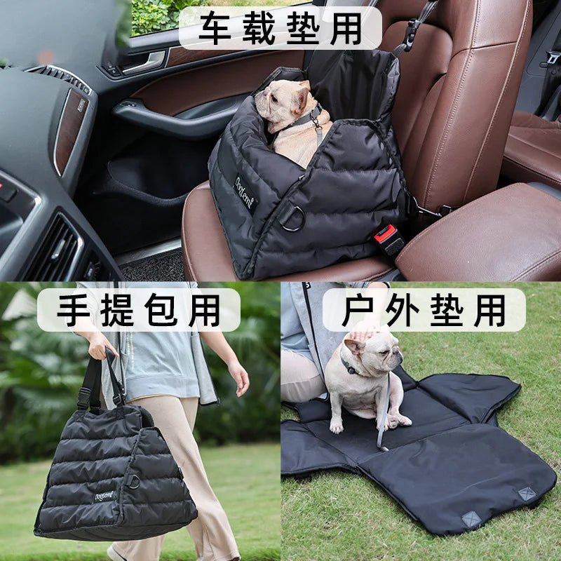 Pet Car Bag Multi functional Water Splashing Prevention Autumn and Winter Pet Bag