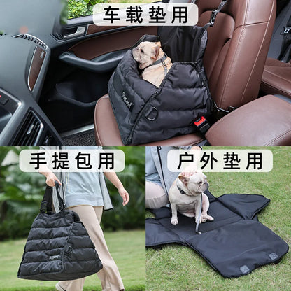 Pet Car Bag Multi functional Water Splashing Prevention Autumn and Winter Pet Bag