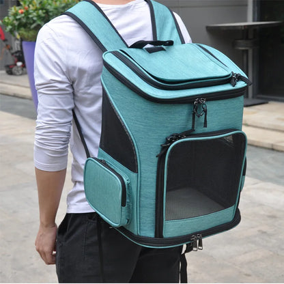 Pet Carrier Backpack for Cat Dog Carrier Bag Breathable Comfort Collapsible Pet Backpack Travel Bag Outdoor Hiking Camping