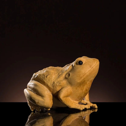 Pet Tea Frog Accessories, Special Sitting Gifts, Boxwood Carved Crafts, Crafts