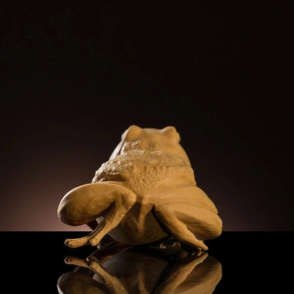 Pet Tea Frog Accessories, Special Sitting Gifts, Boxwood Carved Crafts, Crafts