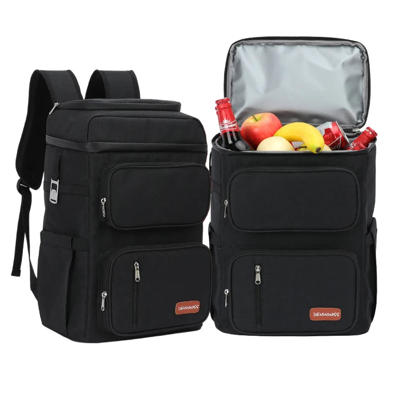 Picnic Cooler Bag Large Capacity Camping Meal Hikking Thermal Backpack with Bottle Opener 100% Leakproof Insulated Lunch Bags