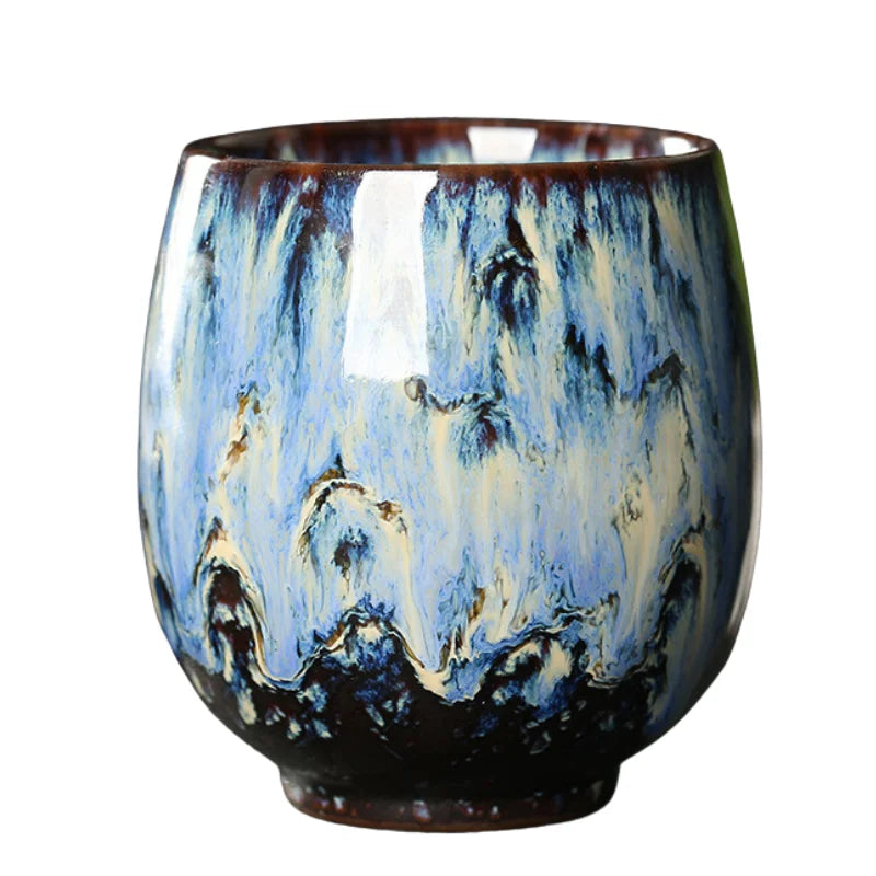 Pigmented Ceramic Teacups, Japanese Style Teaware, Tea Cup, I167, 150ml