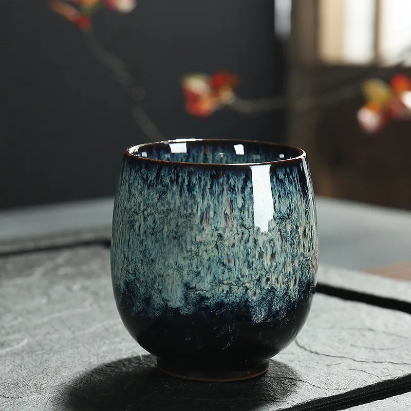 Pigmented Ceramic Teacups, Japanese Style Teaware, Tea Cup, I167, 150ml