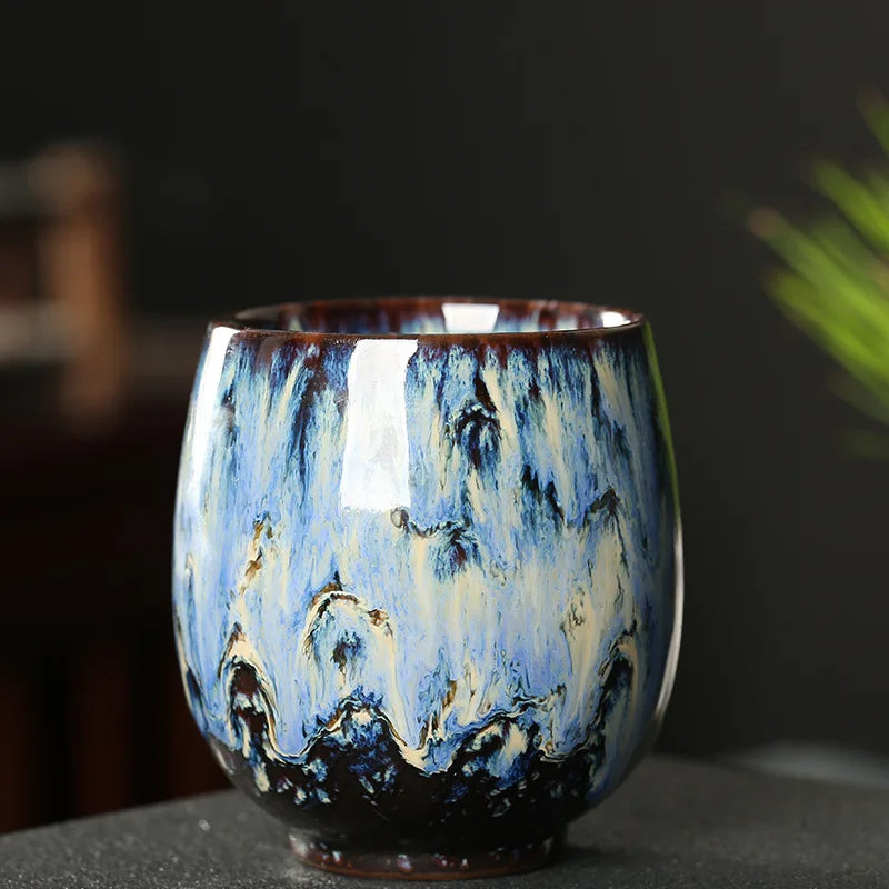 Pigmented Ceramic Teacups, Japanese Style Teaware, Tea Cup, I167, 150ml