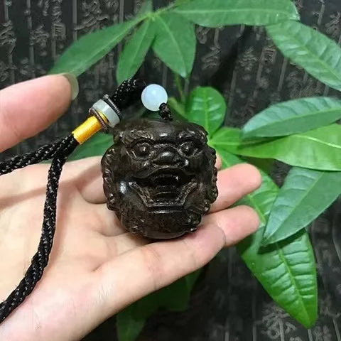 Piheimu Fuzhu Wooden Carving Crafts Pendant Handicrafts Handicrafts, Stationery, Wooden Carving Pendant,  Rope Decoration