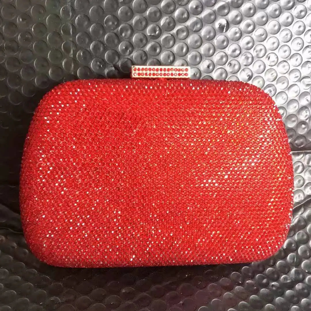 Pink Red Gold Blue Green New Arrival Handbag Diamond Stone Wedding Bridal Clutch Purse Crystal Party Dinner Banquet Evening Bags