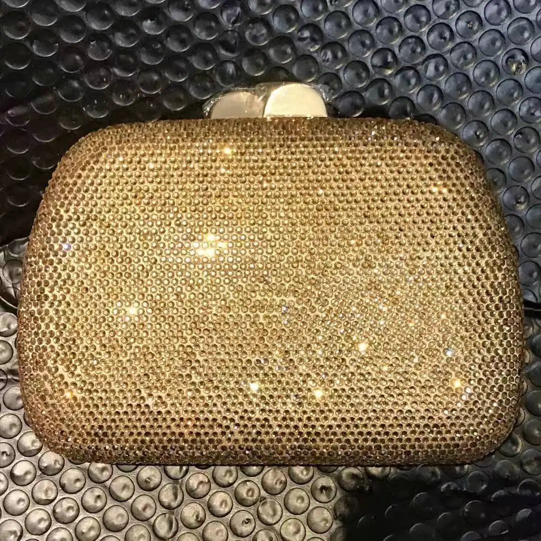 Pink Red Gold Blue Green New Arrival Handbag Diamond Stone Wedding Bridal Clutch Purse Crystal Party Dinner Banquet Evening Bags