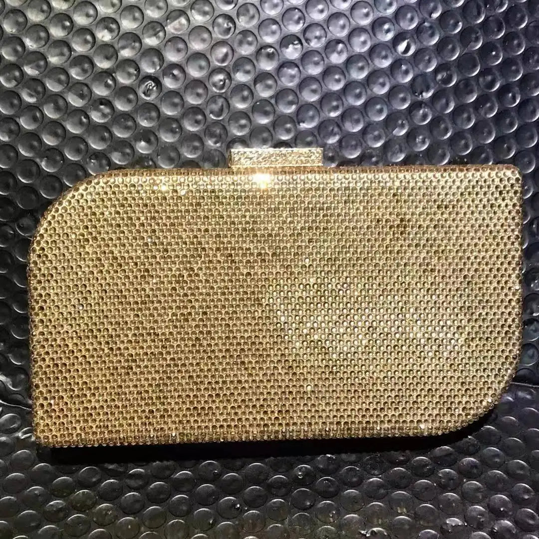Pink Red Gold Blue Green New Arrival Handbag Diamond Stone Wedding Bridal Clutch Purse Crystal Party Dinner Banquet Evening Bags