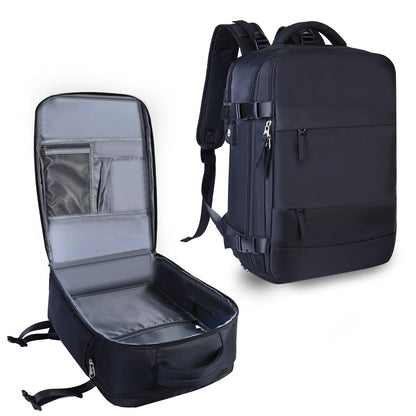 Pink Travel Backpack Women Airplane Large Capacity Multi-Function Luggage Lightweight Waterproof USB Charging Bag Sports Bagpack