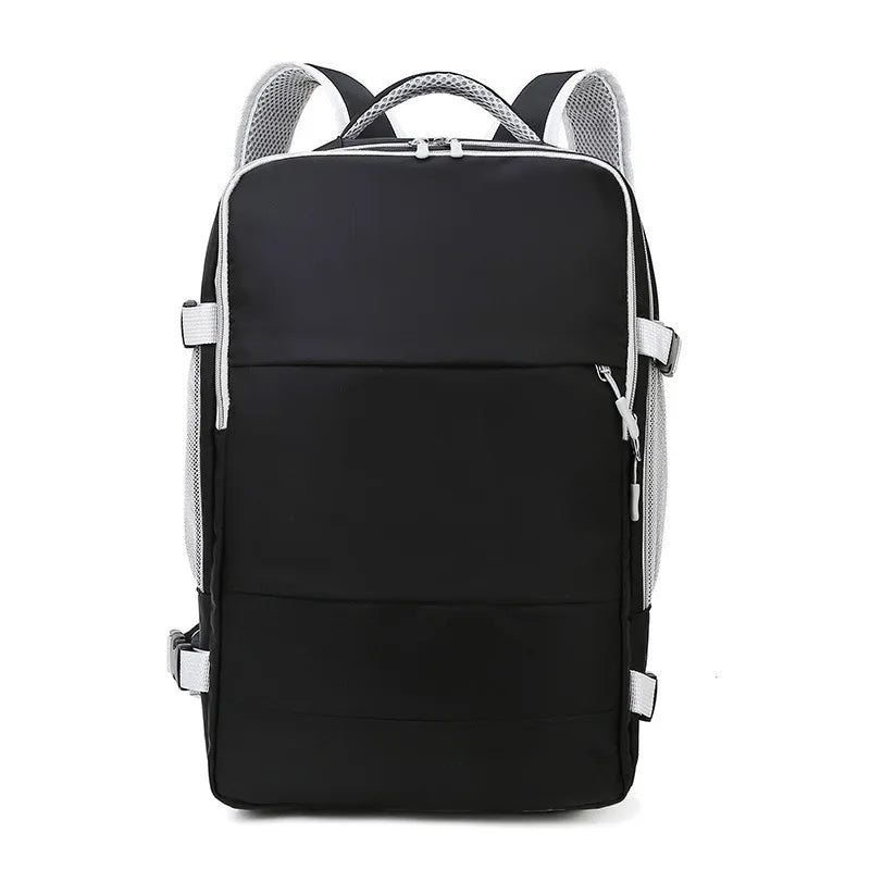 Pink Women Travel Backpack Anti-Theft Water Repellent Stylish Casual Daypack Bag with Luggage Strap & USB Charging Port Backpack
