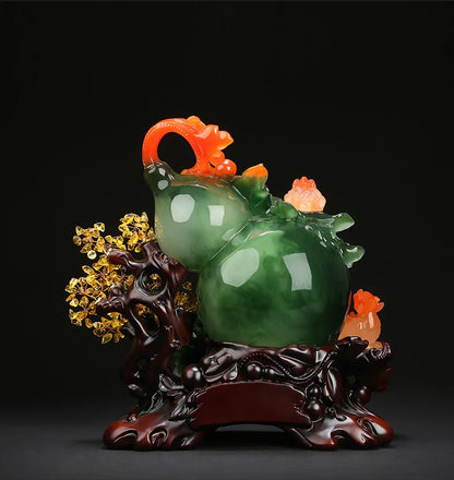 Pixiu Gourd Ornaments To Attract Money Shaking Tree Crafts Office Table Living Room Wine Cabinet Decoration Business Gift