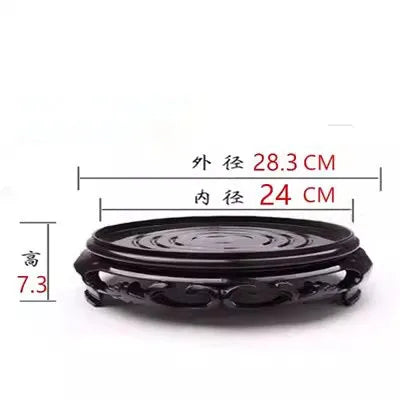 Plastic Waterproof Flower Pot Base, Tray Bracket, Round Decoration, Multi-Functional Teapot Vase, Fish Tank Base