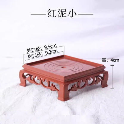 Plastic imitation wooden tray for flower pots, round and square flower pots, flower holder base, water tray, multiple colors