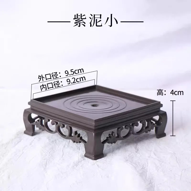Plastic imitation wooden tray for flower pots, round and square flower pots, flower holder base, water tray, multiple colors