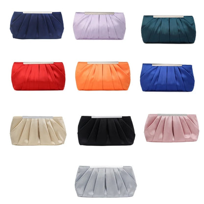 Pleated Handbag for Women Girl Crossbody Bags with Chain Fashion Evening Bag