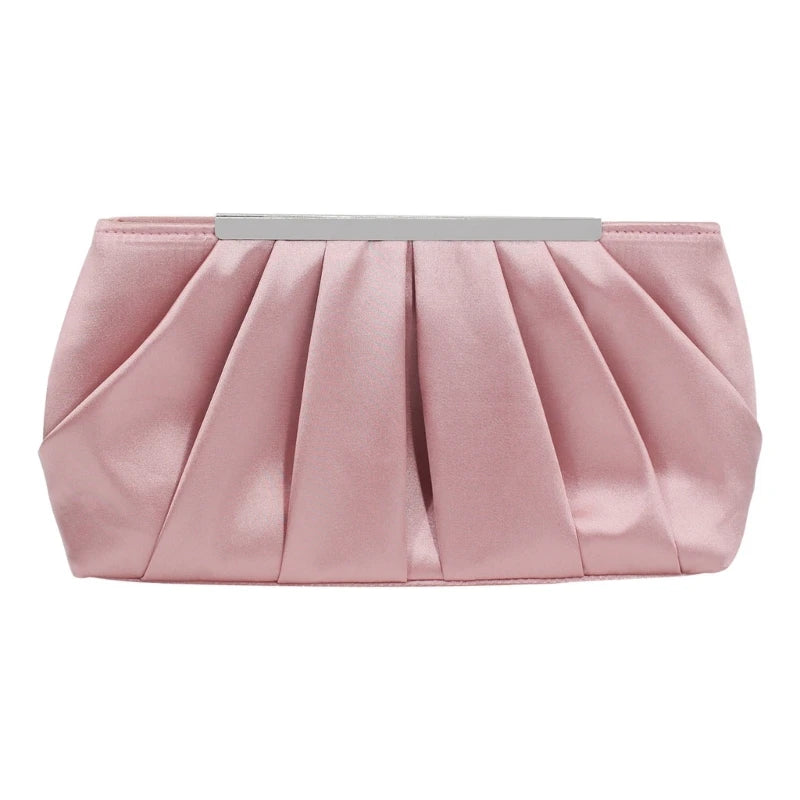 Pleated Handbag for Women Girl Crossbody Bags with Chain Fashion Evening Bag