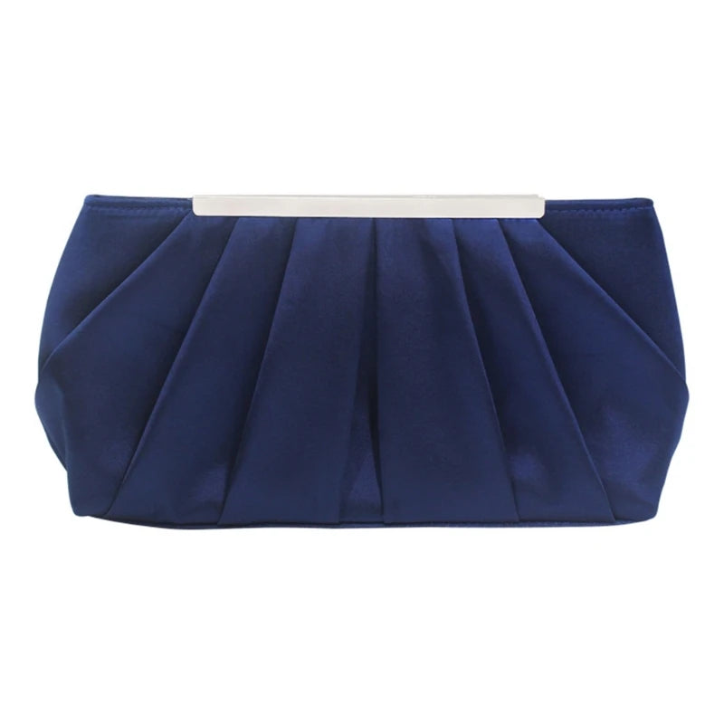 Pleated Handbag for Women Girl Crossbody Bags with Chain Fashion Evening Bag
