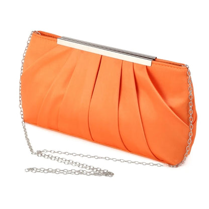 Pleated Handbag for Women Girl Crossbody Bags with Chain Fashion Evening Bag